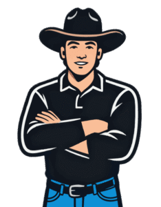 The Web Cowboy Character illustration Logo